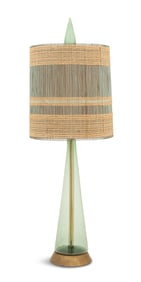 Mid-Century Modern Glass Table Lamp