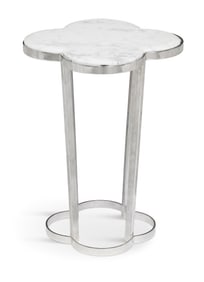 Regina Andrew Quatrefoil Marble-Top Drinks Table