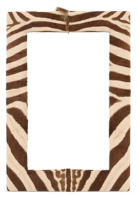 Zebra Hide Mirror