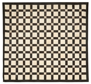 Black-and-White Cowhide Carpet