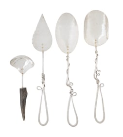 Four Ben & Lael Sterling Silver Servers