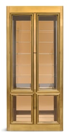 Mastercraft Brass and Plate-Glass Vitrine