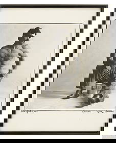 George Valentine Dureau (US/Louisiana, 1930-2014): George Valentine Dureau(American/Louisiana, 1930-2014)"Jim Gallager"silver gelatin printsigned and inscribed "for Abe" lower right, titled lower left.Glazed and framed.9-1/2" x 7-1/2", framed 10-1/4"