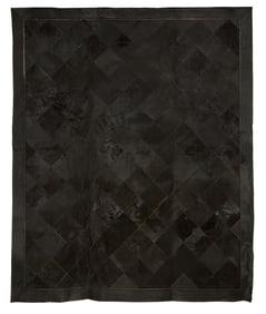 Black Cowhide Carpet