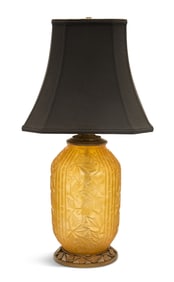 Daum Art Deco Glass Table Lamp