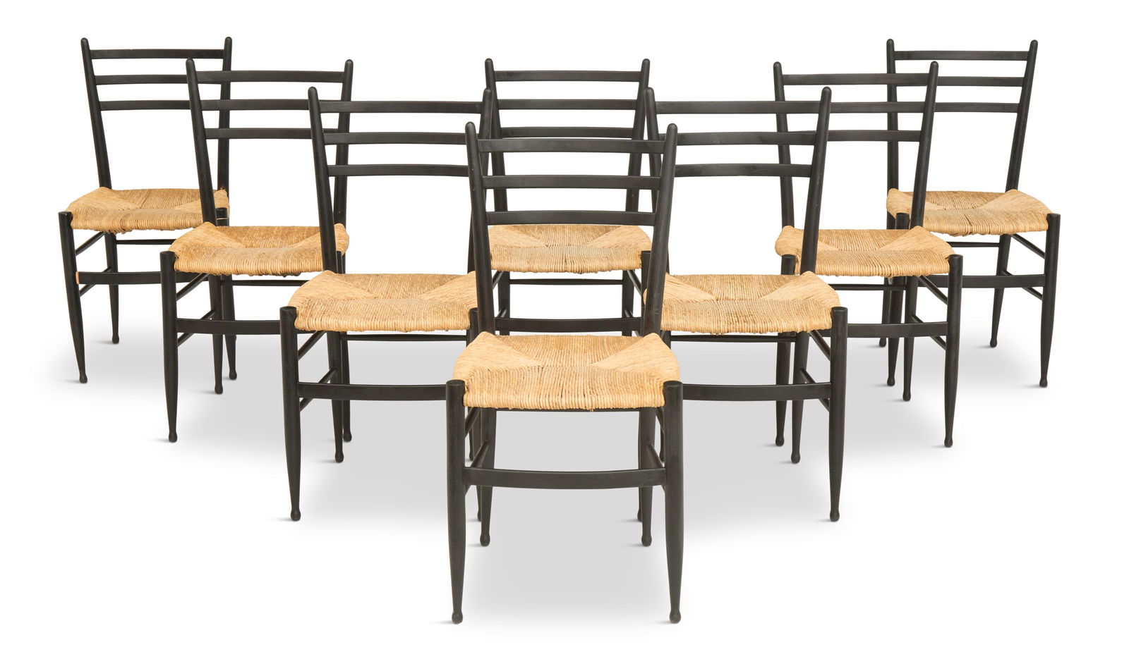 Eight Italian Mid-Century Side Chairs (1 of 3)