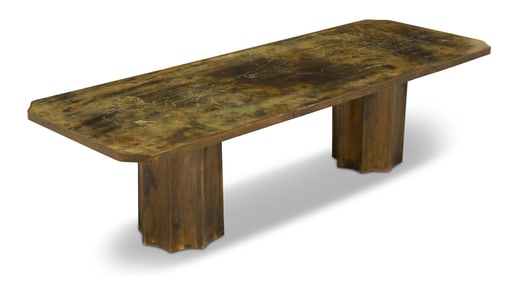 Philip and Kelvin LaVerne Bronze Coffee Table