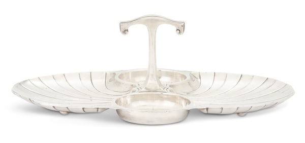 American Art Deco Silver Hors d'Oeuvres Stand