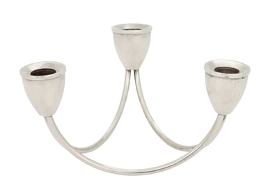 Mid-Century Modern Sterling Silver Candlestand