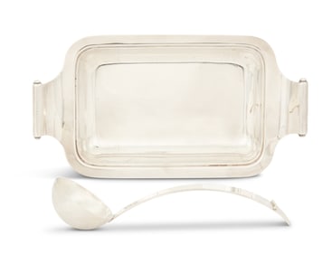 Two Pieces of Mid-Century Modern Silverplate