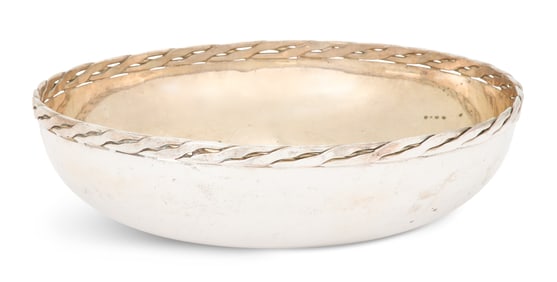 Mexican Silverplate Salad Bowl