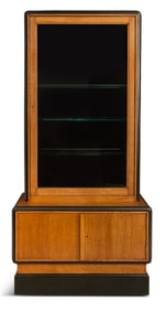French Art Moderne Oak Vitrine