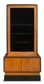 French Art Moderne Oak Vitrine