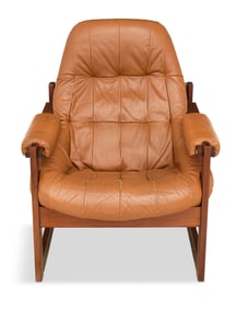 Percival Lafer MP-163 "Earth" Chair and Ottoman