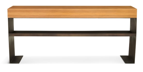 Modern Laminate and Metal Office Console
