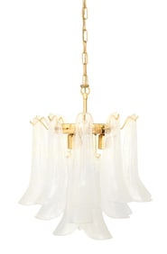 Mazzega Italian-Style Glass Chandelier