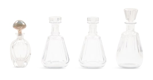 Collection of Four Cut-Glass Decanters