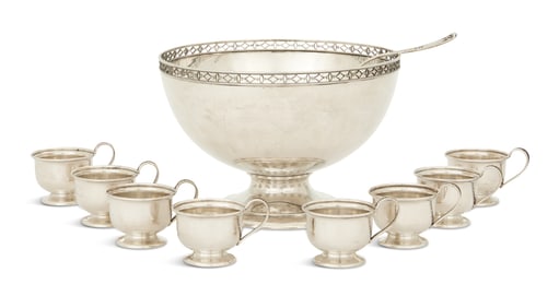 Good Dominick & Haff Sterling Silver Punch Set