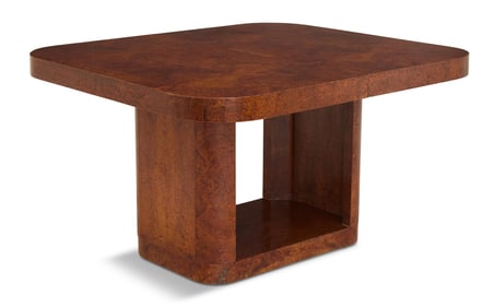Art Deco Burled Elm Dining Table