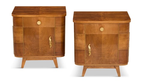 Pair of Art Deco Bedside Commodes