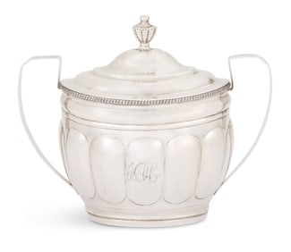 Philadelphia Coin Silver Covered Sugar Bowl