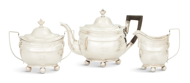 New York Coin Silver Tea Set
