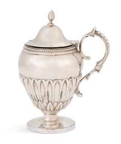 New York Coin Silver Mustard Pot