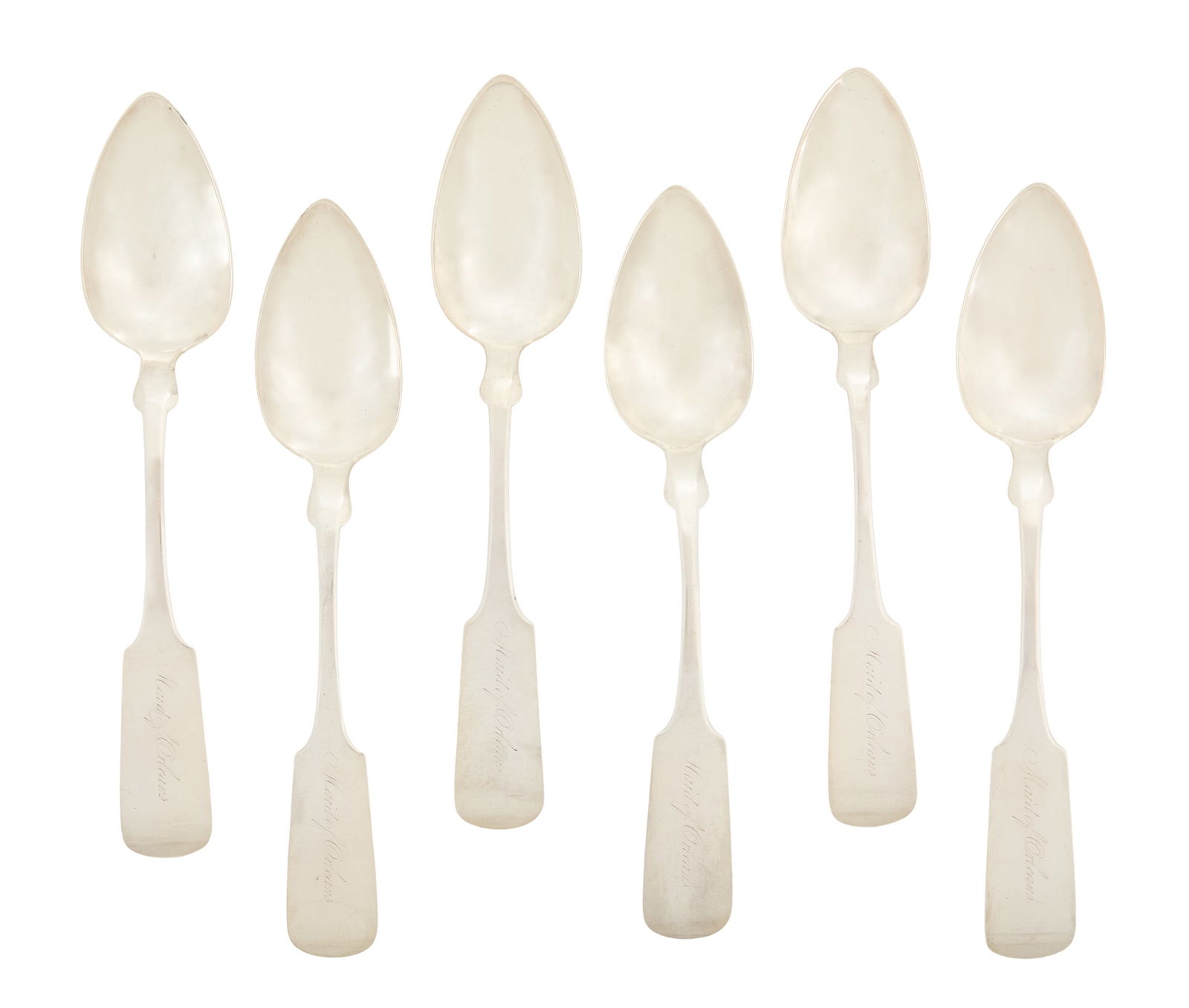 Six New York Coin Silver Tablespoons (1 of 4)