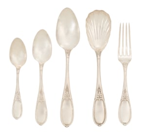 Boston "Vintage Olive" Coin Silver Flatware