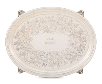 Boston Coin Silver Waiter