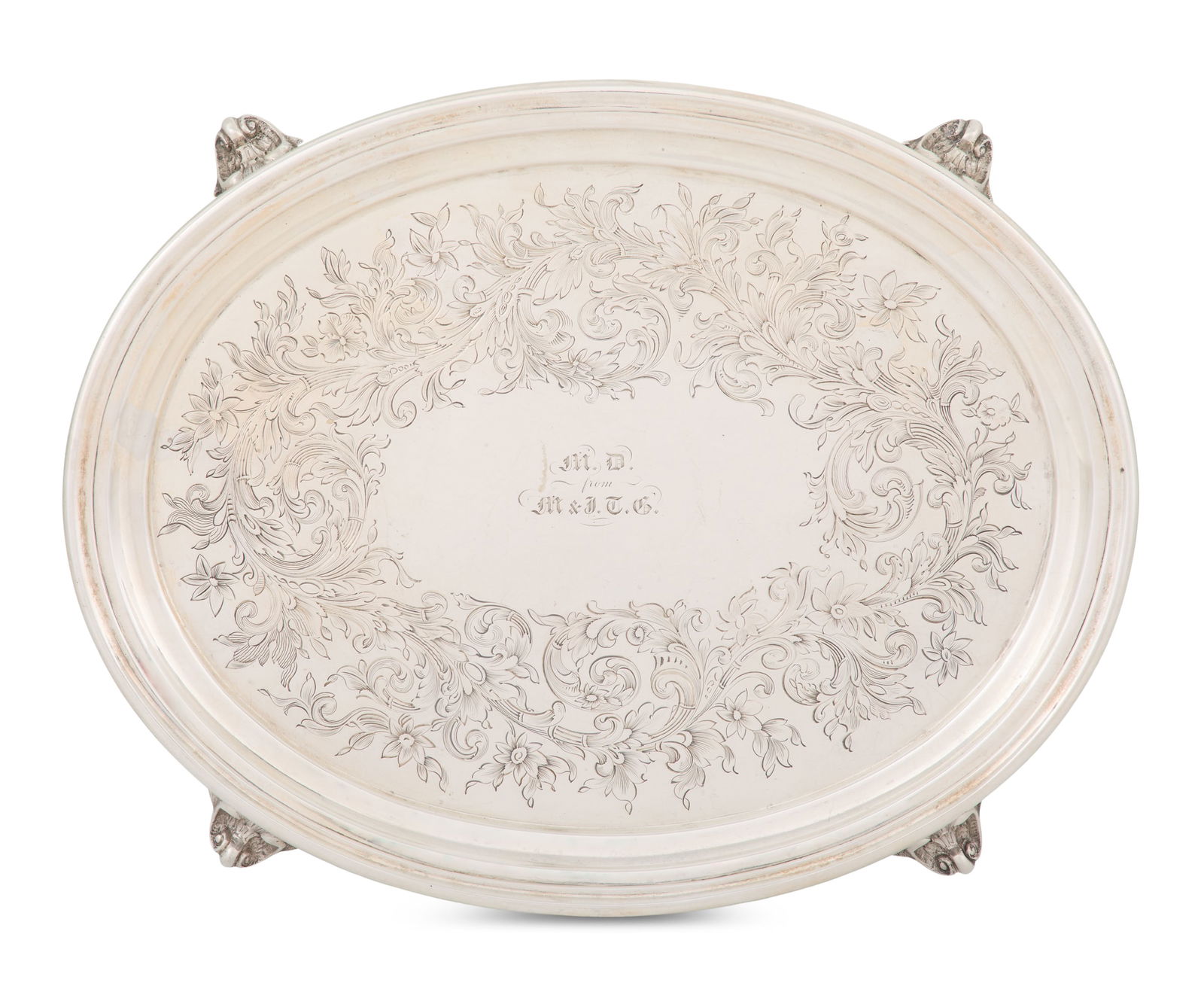 Boston Coin Silver Waiter (1 of 2)