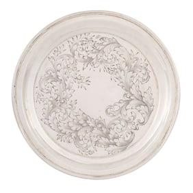 Boston Coin Silver Waiter