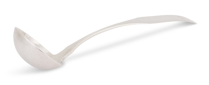 Maryland "Fiddle" Coin Silver Ladle