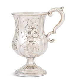 American Coin Silver Footed Mug