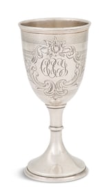American Coin Silver Goblet