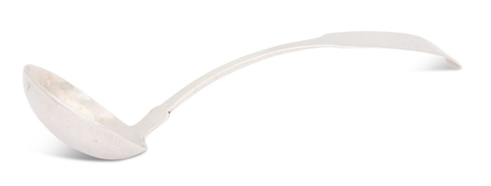 Ohio "Fiddle" Coin Silver Ladle