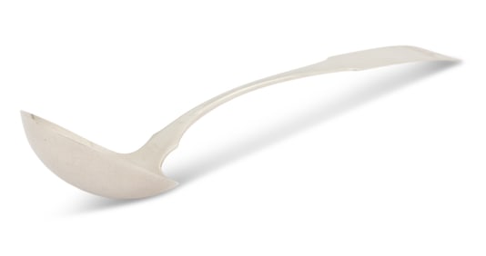 Philadelphia "Fiddle" Coin Silver Ladle