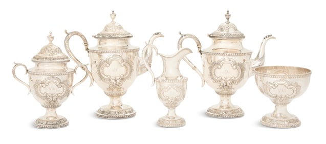 Philadelphia Coin Silver Tea Set