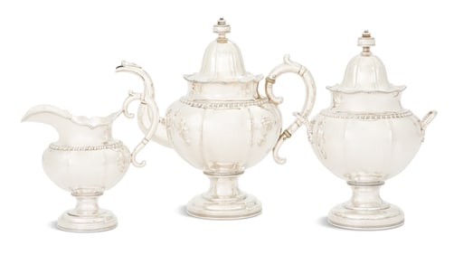 New York Coin Silver Tea Set