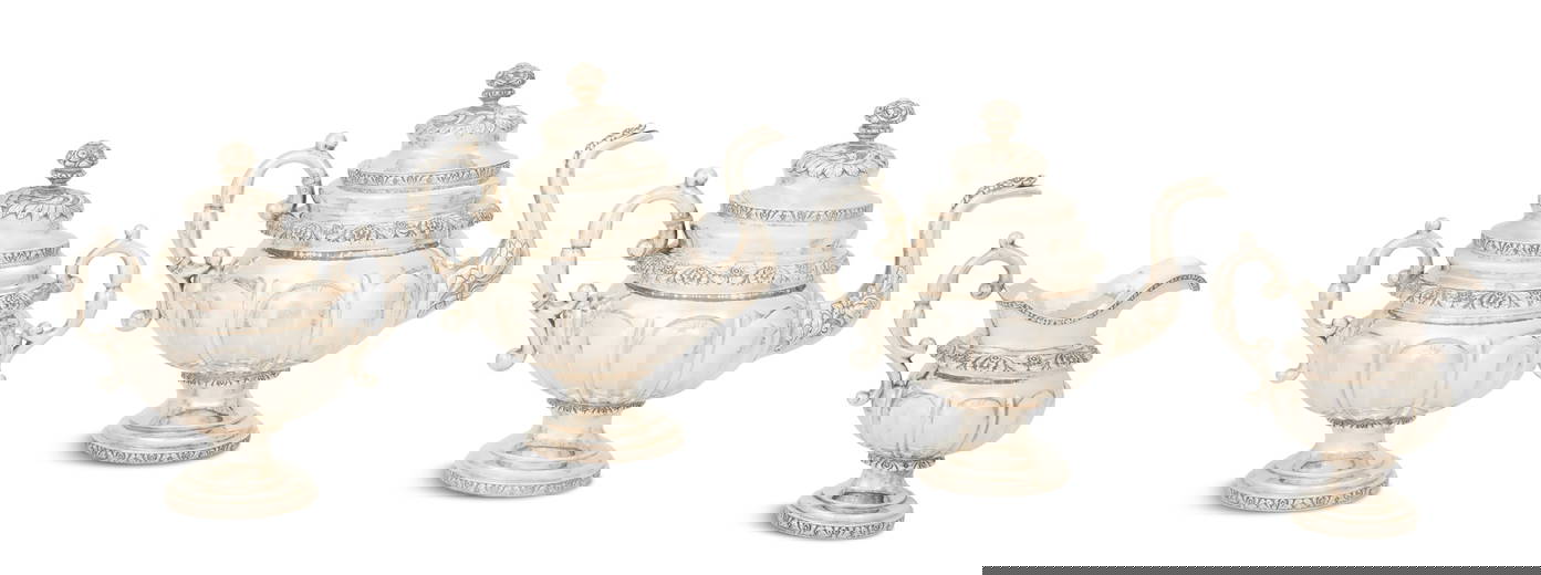 New York Coin Silver Tea Set