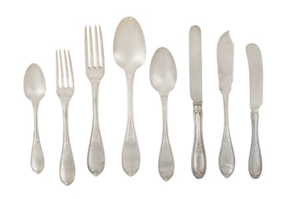 Gale & Son "Mayflower" Coin Silver Flatware Set