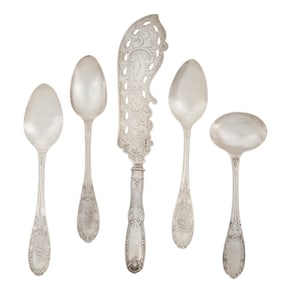 New York "Jenny Lind" Coin Silver Flatware