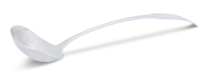 Virginia "Coffin Fiddle" Coin Silver Ladle