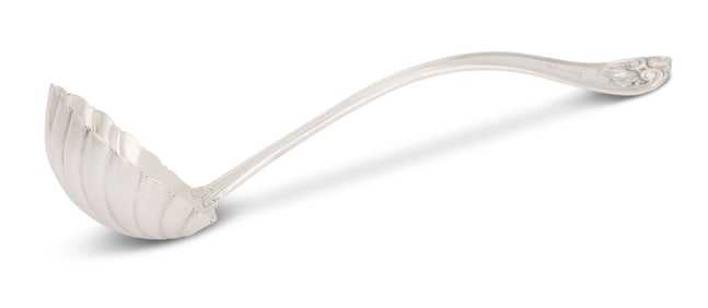 Virginia "Leaf & Shell" Coin Silver Ladle