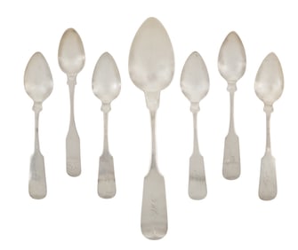 Twelve Richmond, Virginia Coin Silver Spoons