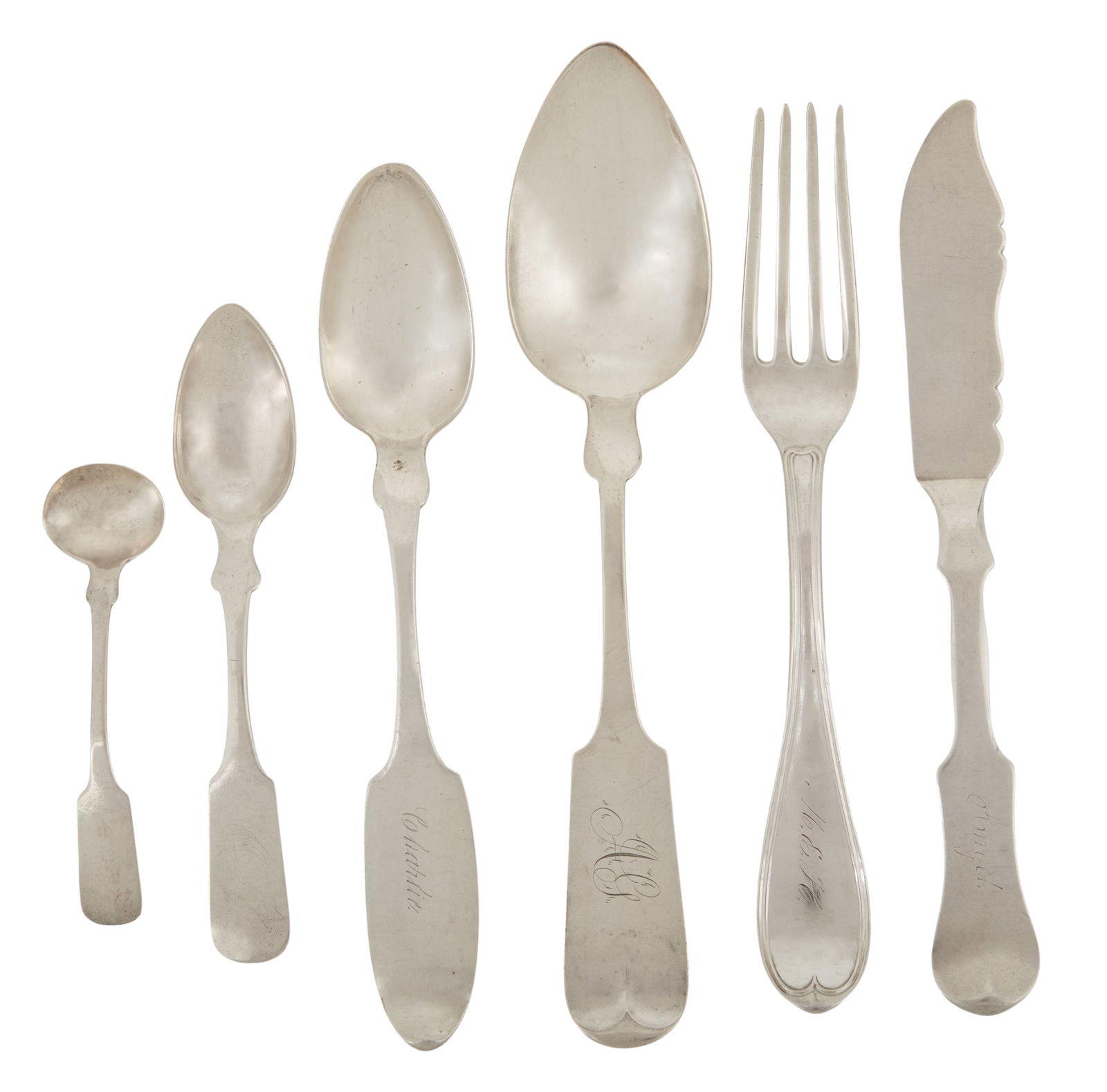 Twelve Pieces of Tennessee Coin Silver Flatware (1 of 13)