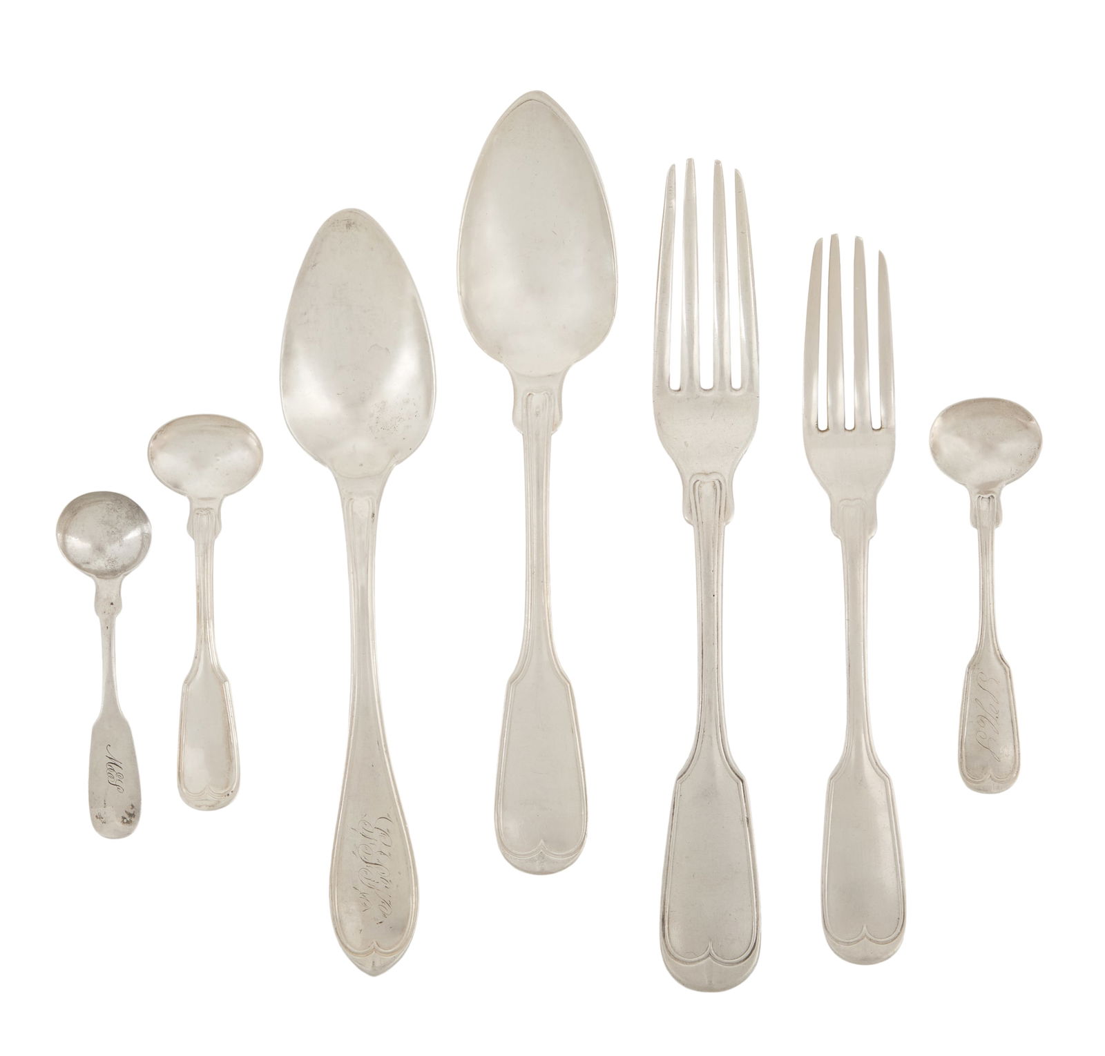 Twelve Pieces of Alabama Coin Silver Flatware (1 of 7)