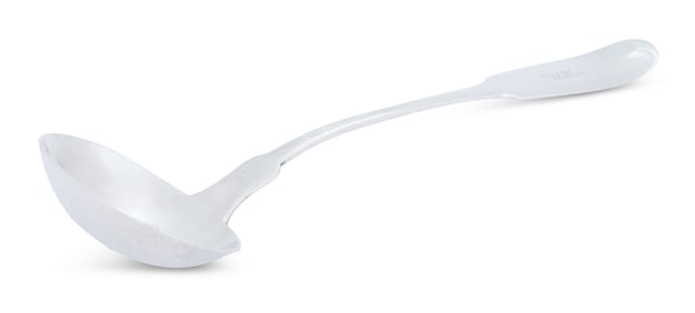 Alabama "Fiddle" Coin Silver Ladle