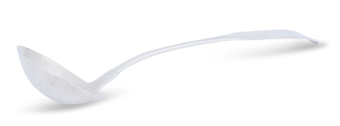 Natchez "Fiddle" Coin Silver Ladle