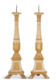 Pair of French Restauration Altar Sticks